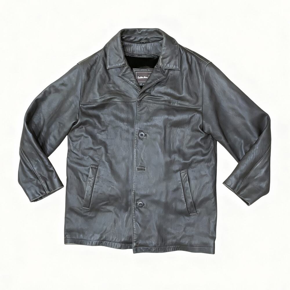 Leatherman Brown Genuine Leather Jacket Coat Size M